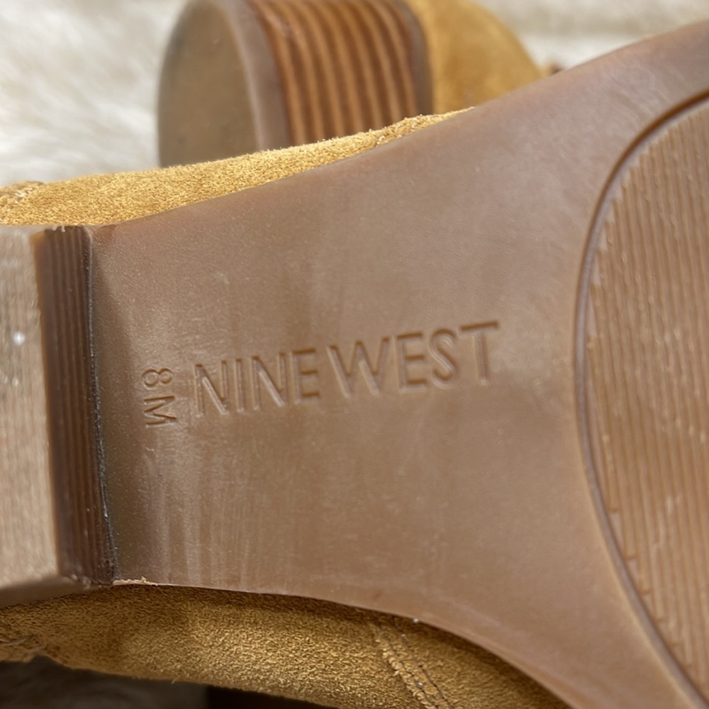 Nine West Booties Camel Color Size 8 - image 3